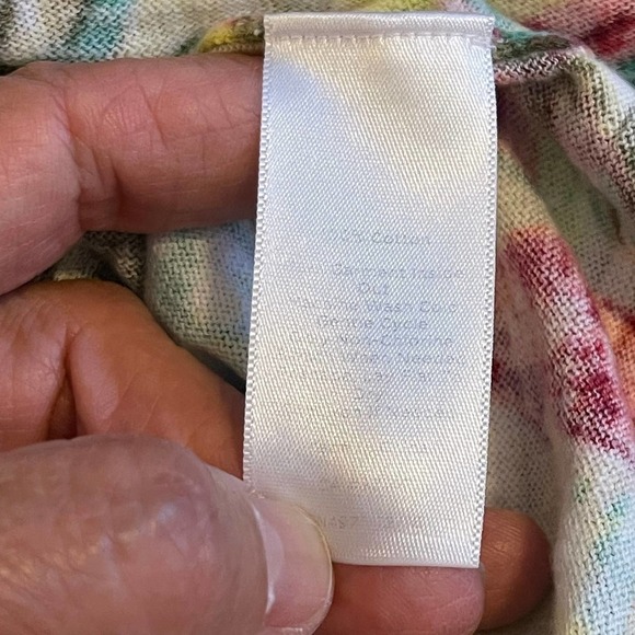 Talbots Women's Parrot Floral Knit Blouse Size XL - Picture 3 of 6